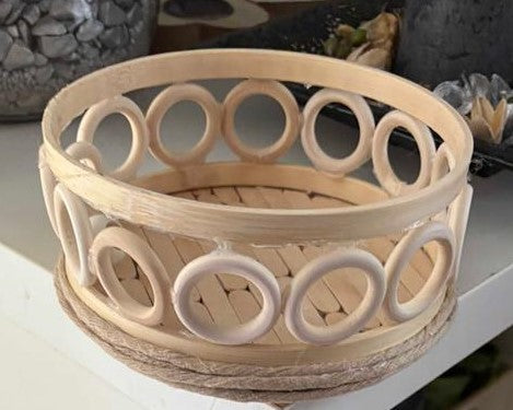 CESTITA DECORATIVA MADERA REF 22