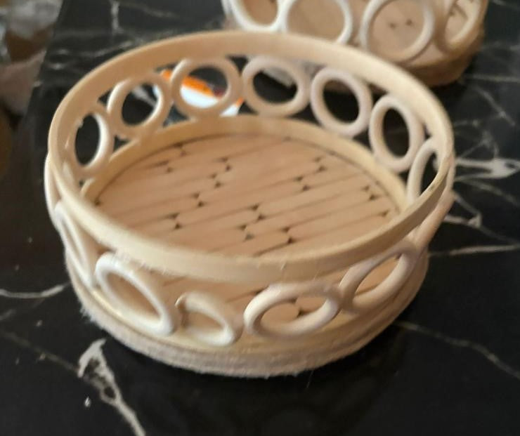 CESTITA DECORATIVA MADERA REF 22