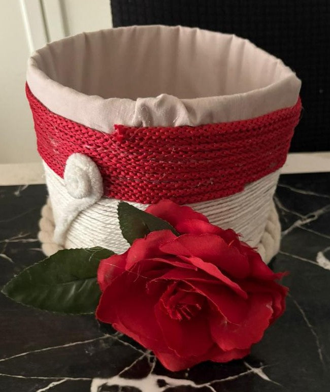 MACETERO FLORAL ROSA REF 37
