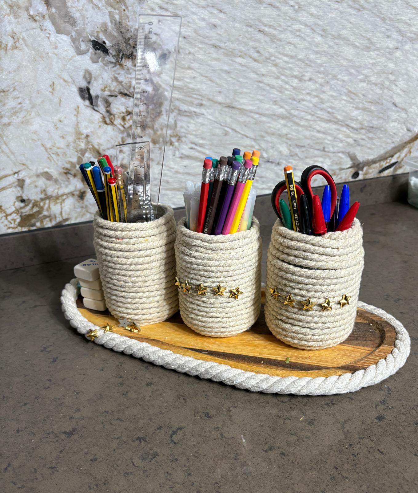 PORTA LAPICES CRUDO  MADERA REF 44