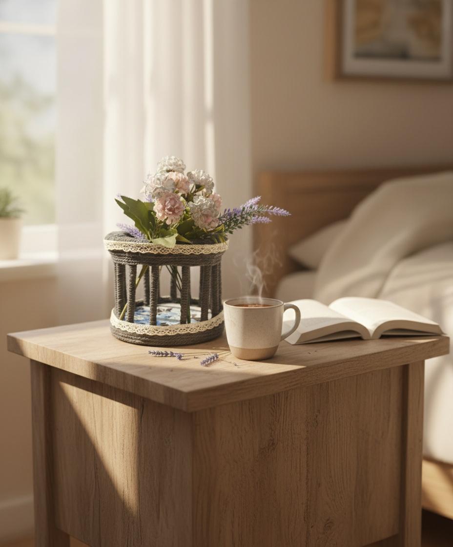 ADORNO FLORAL AZUL REF 1