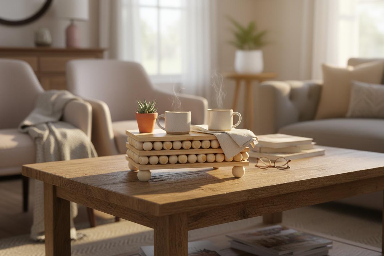 BANDEJA MADERA DOBLE REF 11