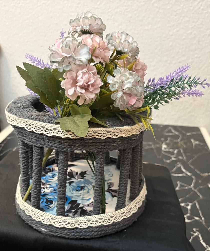 ADORNO FLORAL AZUL REF 35