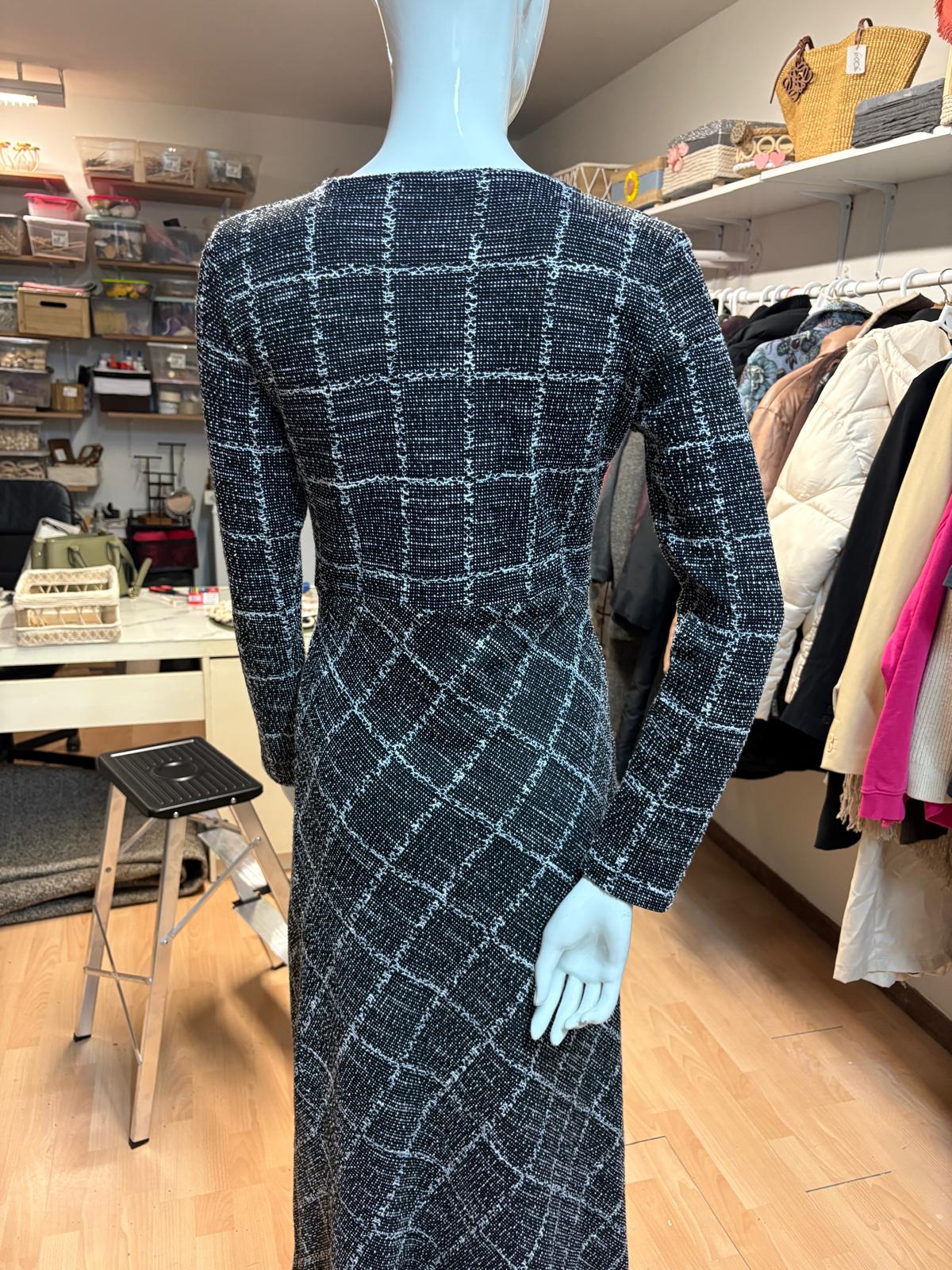 VESTIDO MANGO TALLA M GRIS