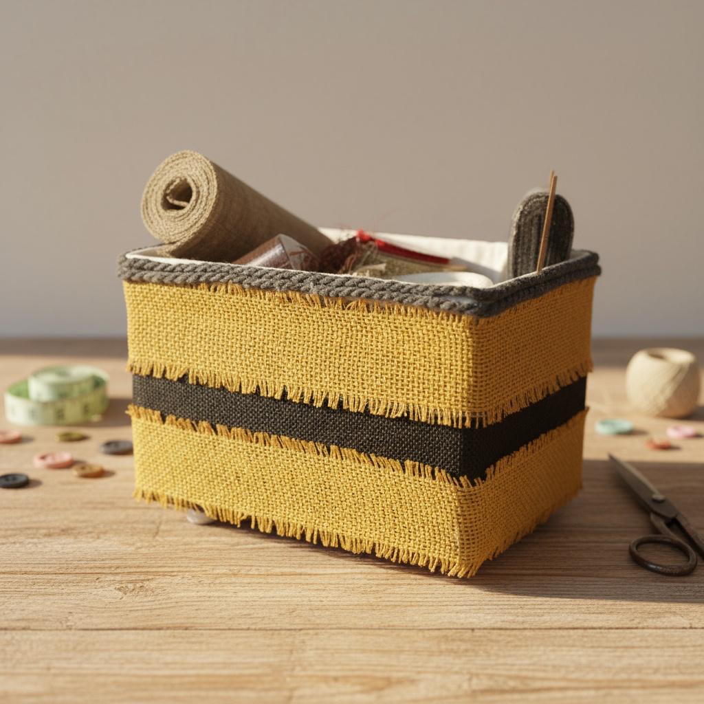 CESTA AMARILLO Y NEGRO REF 21