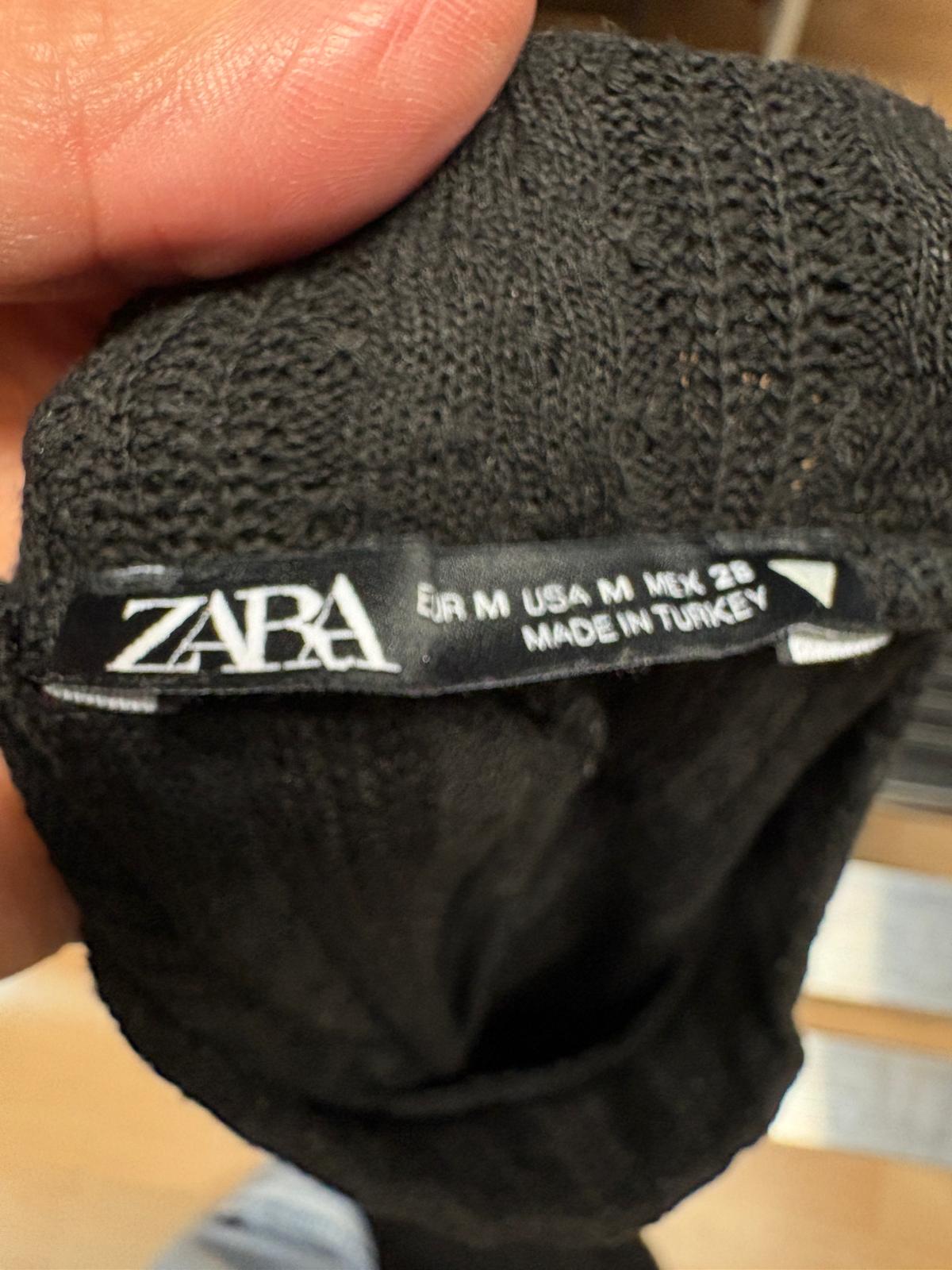 VESTIDO LARGO ZARA M NEGRO