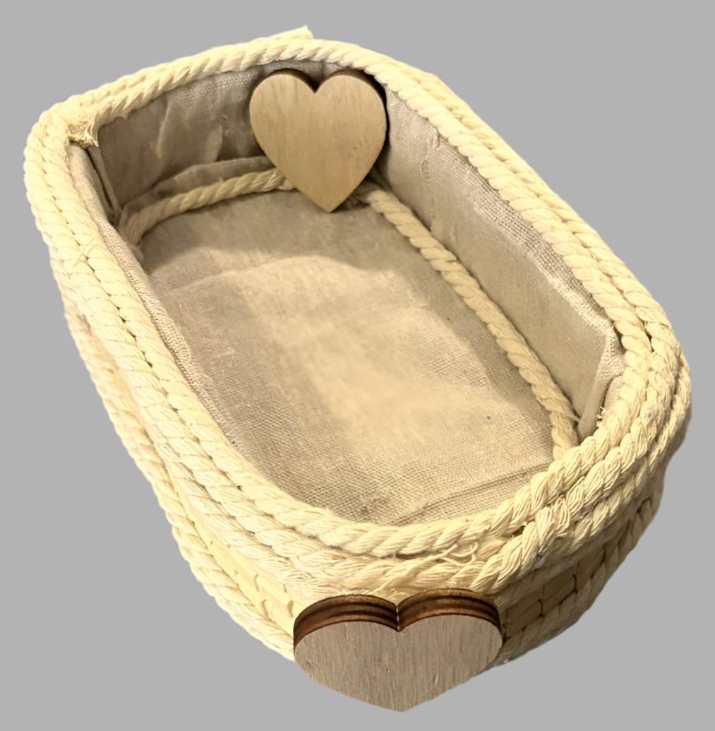 BANDEJA CESTITO CORAZONES REF 8