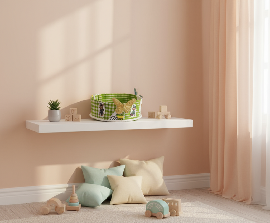 CESTITA VERDE INFANTIL  REF 67