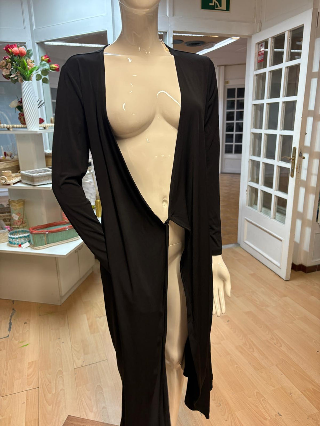 VESTIDO CRUZADO NEGRO MANGO