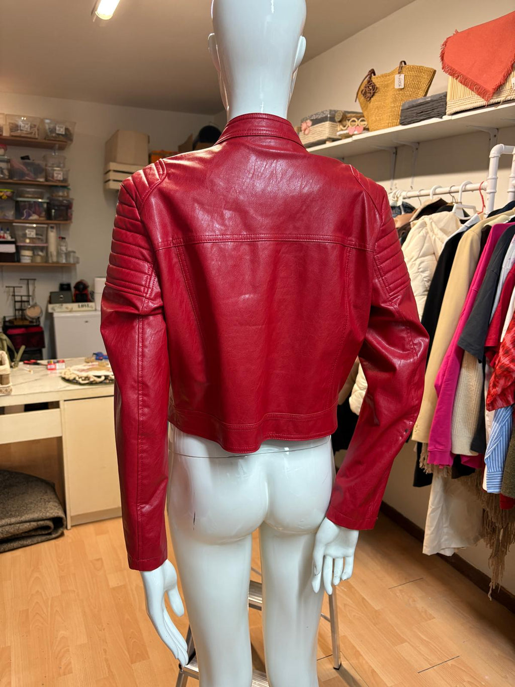 CHAQUETA EFECTO PIEL TALLA L