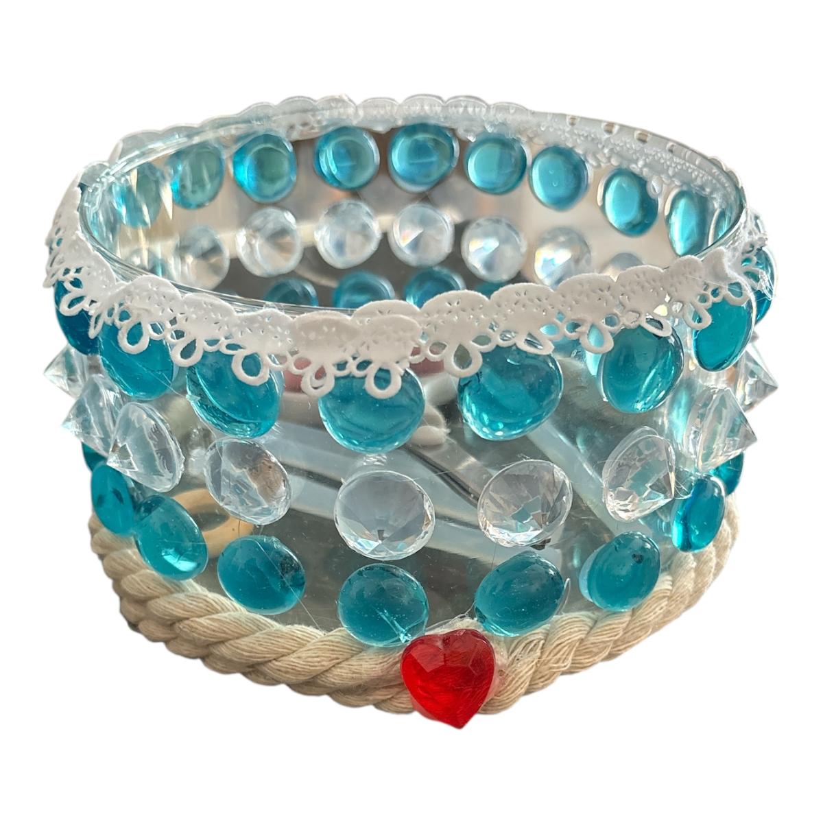 RECIPIENTE DECORATIVO DE CRISTAL REF 89