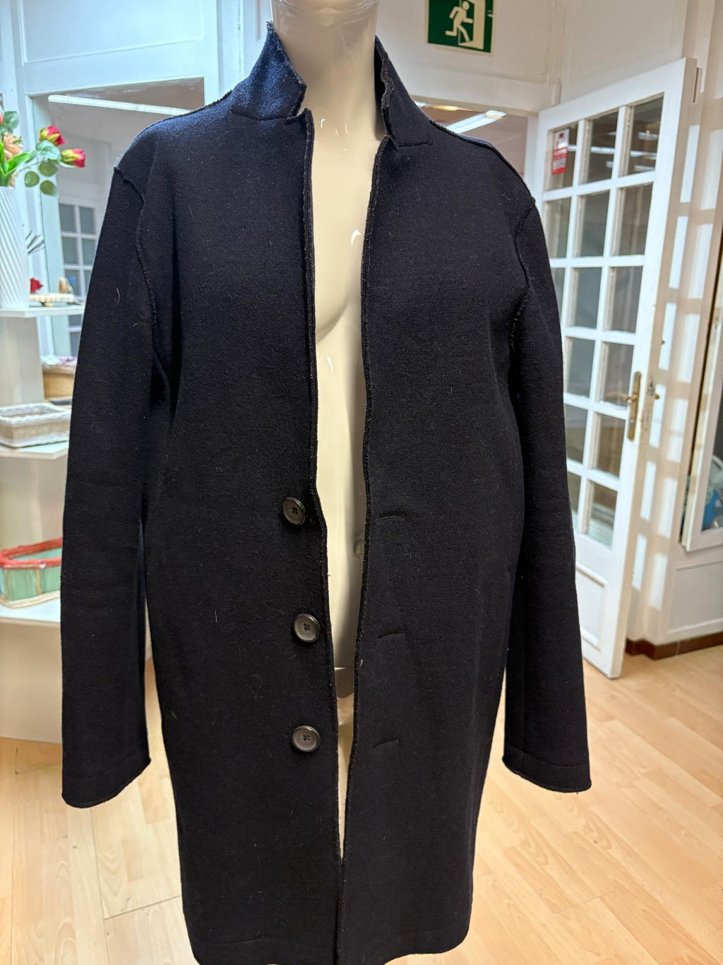 ABRIGO CORTO  AZUL MARINO  TALLA S