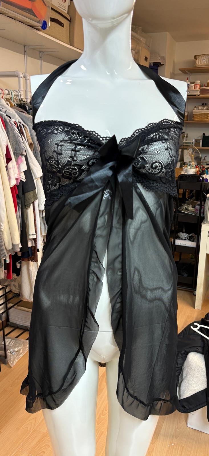 PICARDIAS NEGRO CON LAZO