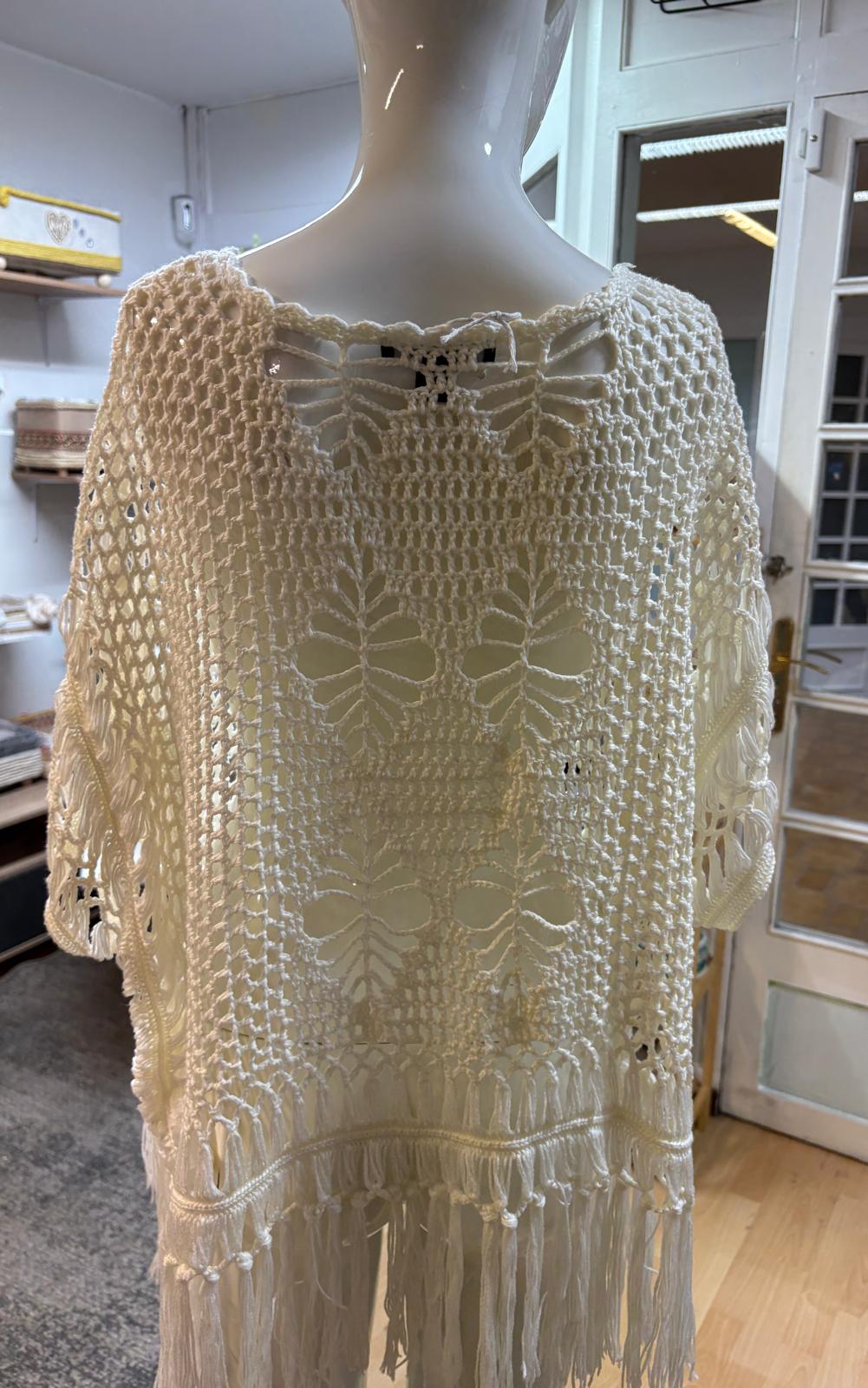 CHALECO FLECOS CRUDO