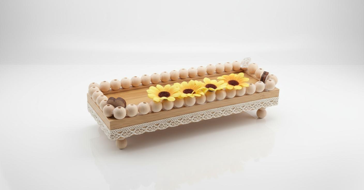 Bandeja decorativa con margaritas REF 9