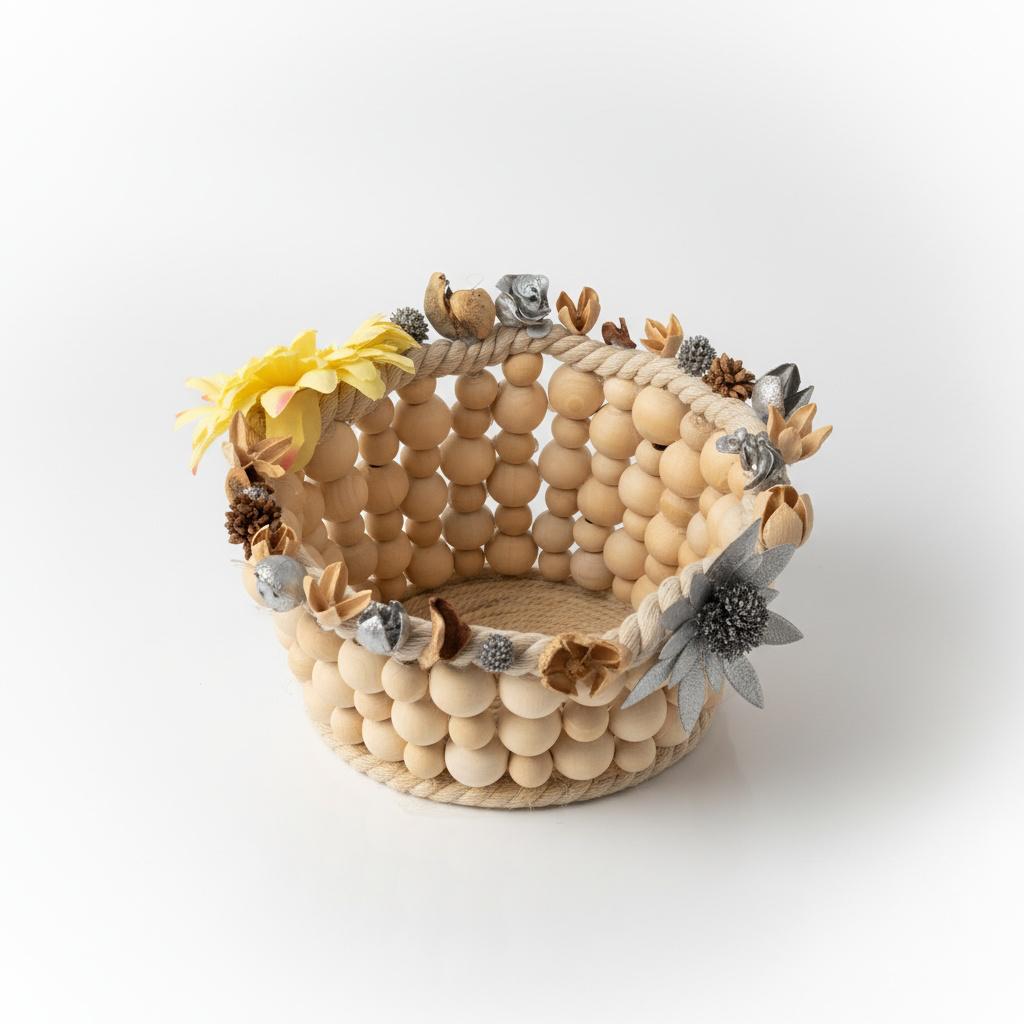 MACETERO DE MADERA DECORACON GRANDE REF 80