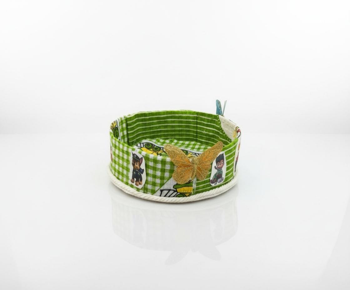 CESTITA VERDE INFANTIL  REF 67