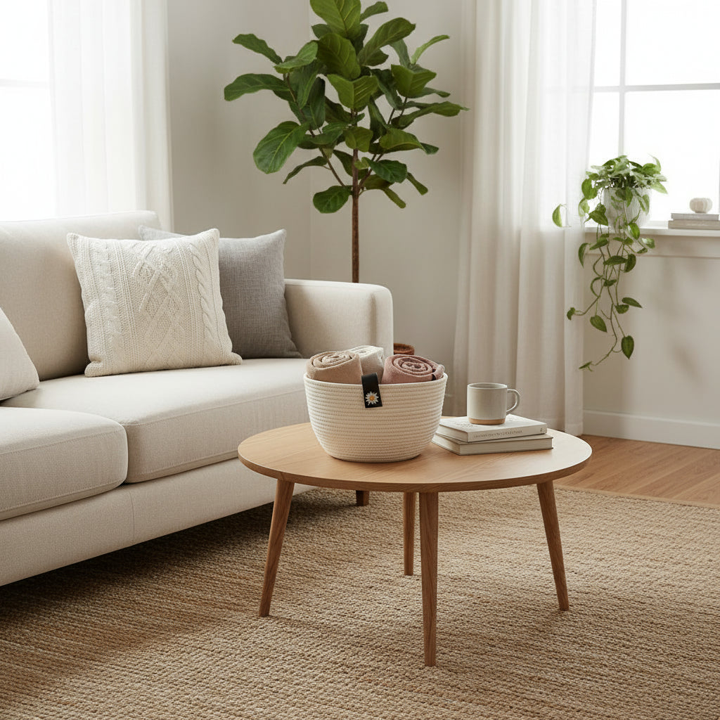 CESTO BLANCO DECORATIVO REF 71