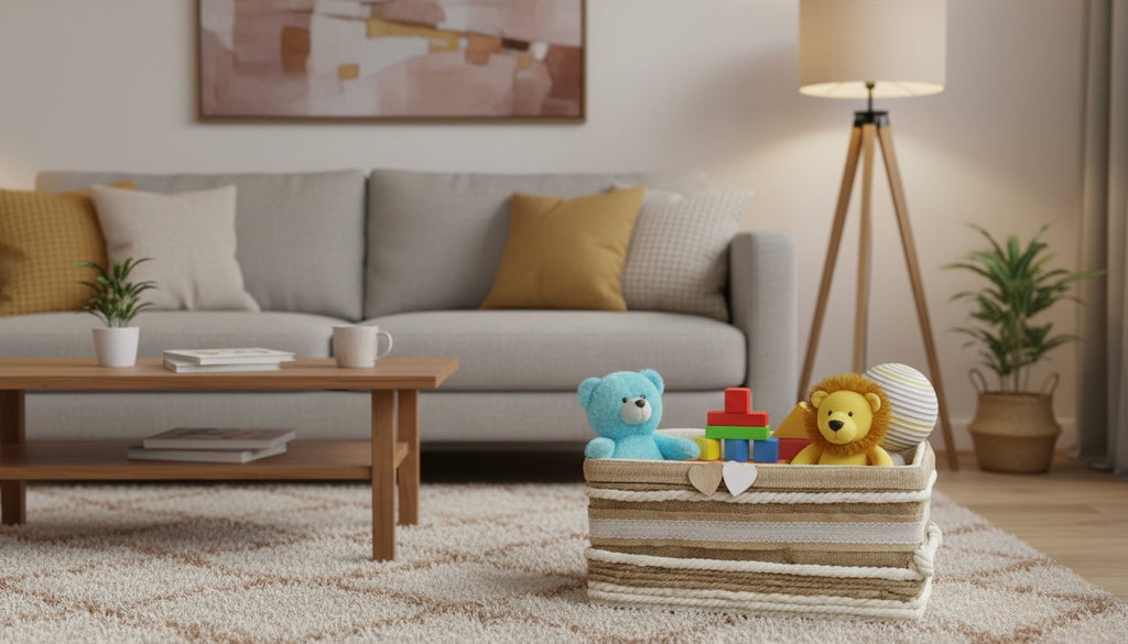 CESTA RUSTICA SOFIA CON DETALLES DE CORAZON  REF 54