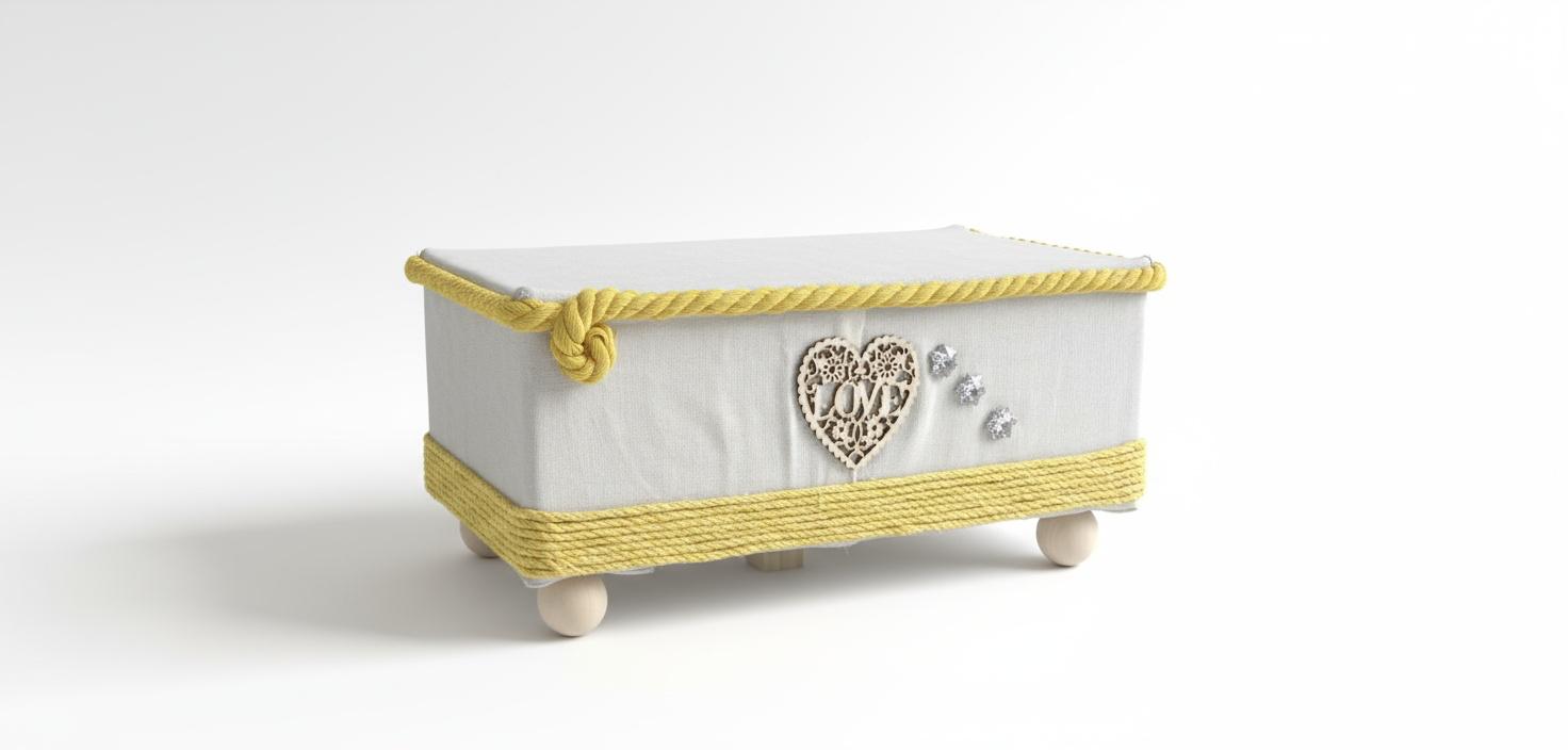 Cesta Decorativa "LOVE" con Detalles Encantadores .REF 32