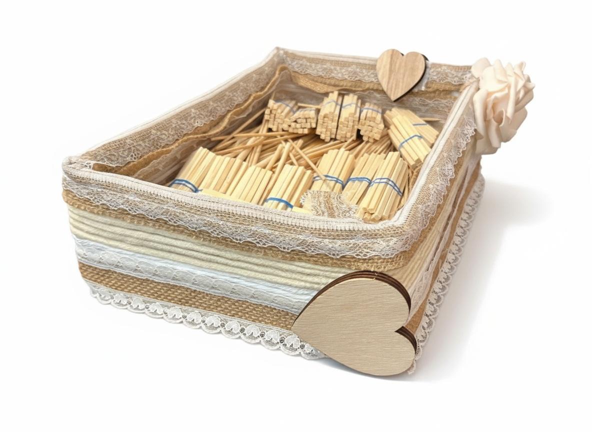 CESTA ORGANIZADORA  CON DETALLES REF 47