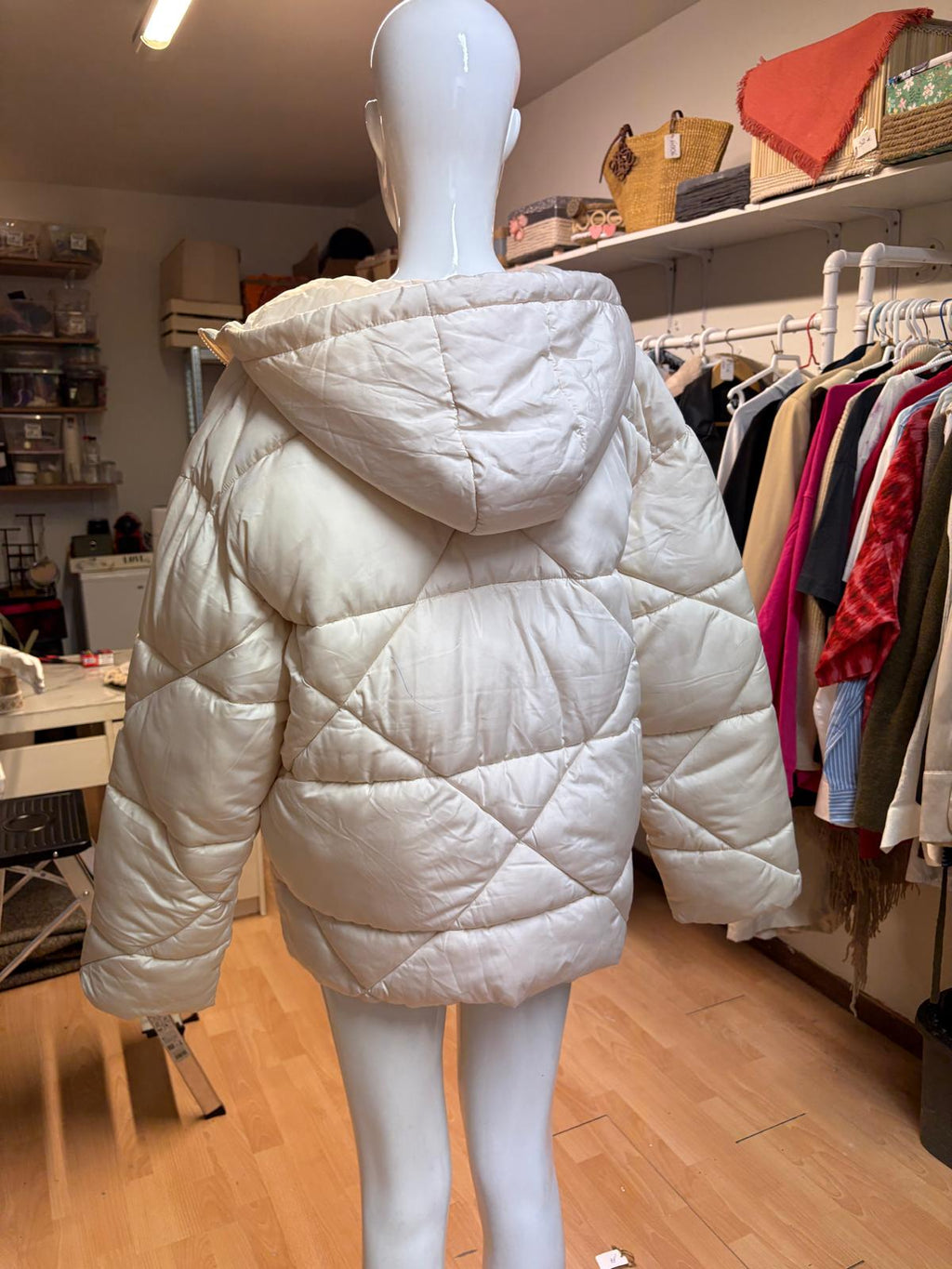 CHAQUETA ACOLCHADA CRUDO TALLA 38