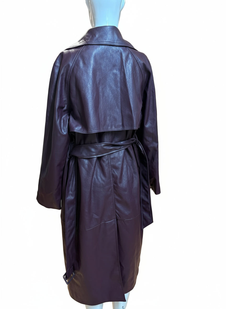 CHAQUETA GRANA ESTILO PIEL TALLA M