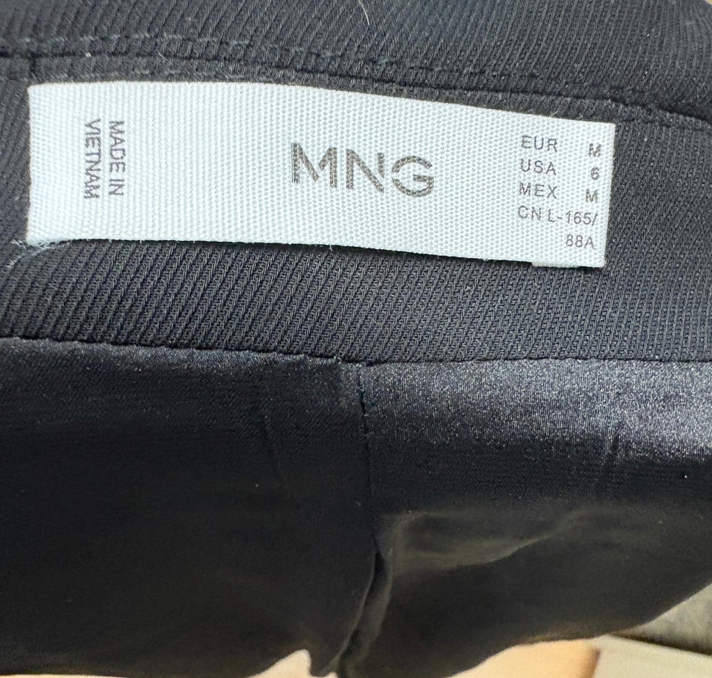 CHAQUETA AMERICANA LARGA NEGRA  MANGO