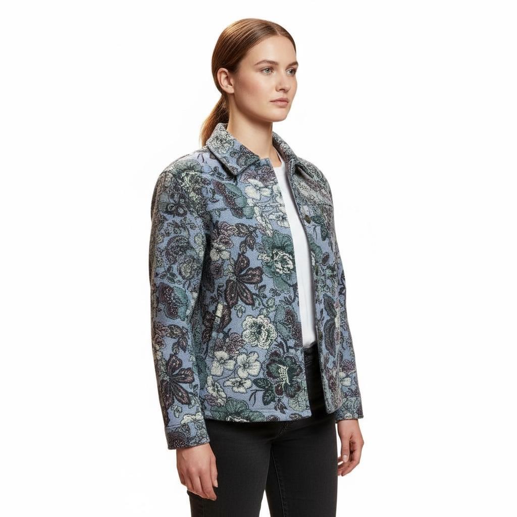 CHAQUETA FLOREADA INVIERNO ZARA