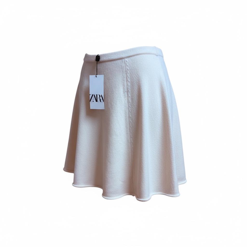FALDA BLANCA ZARA TALLA L