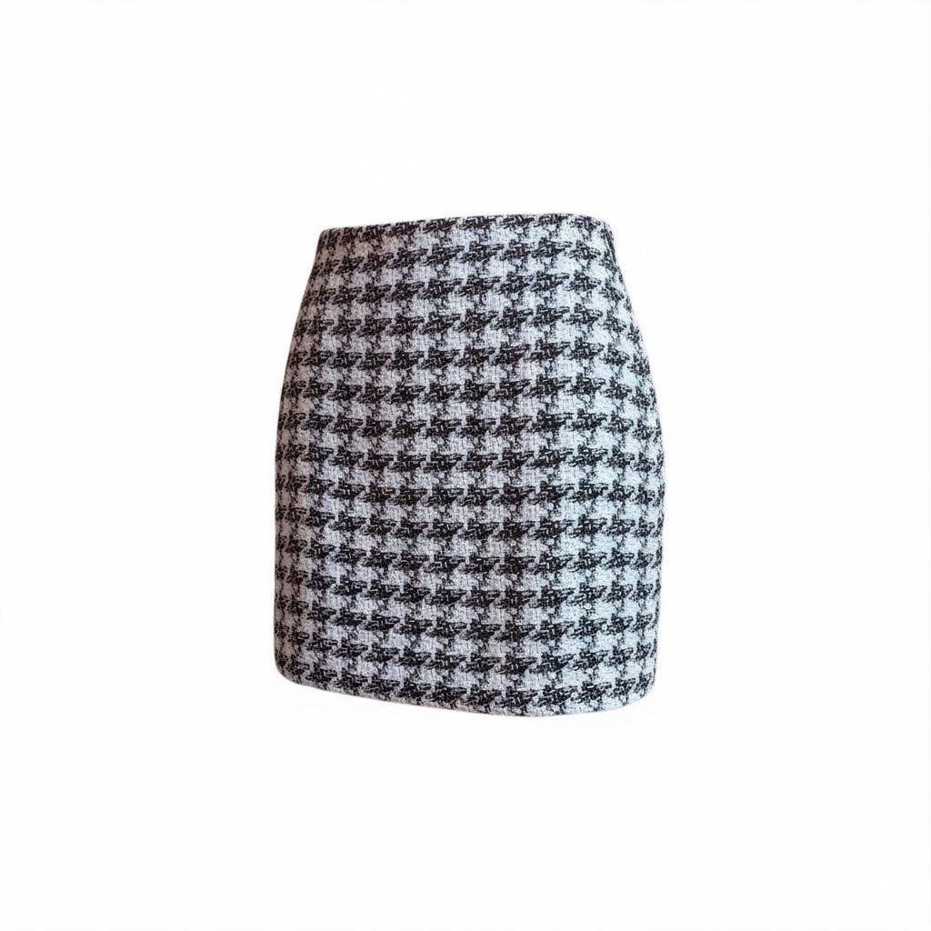 FALDA  NEGRO Y BLANCA MANGO