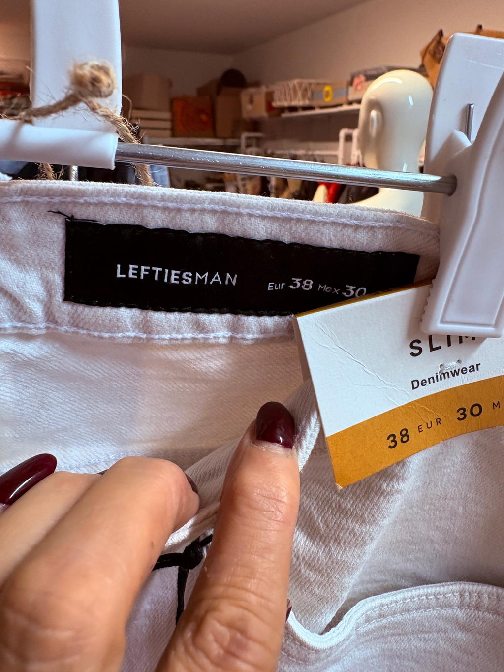 PANTALON CORTO BLANCO LEFTIESMAN