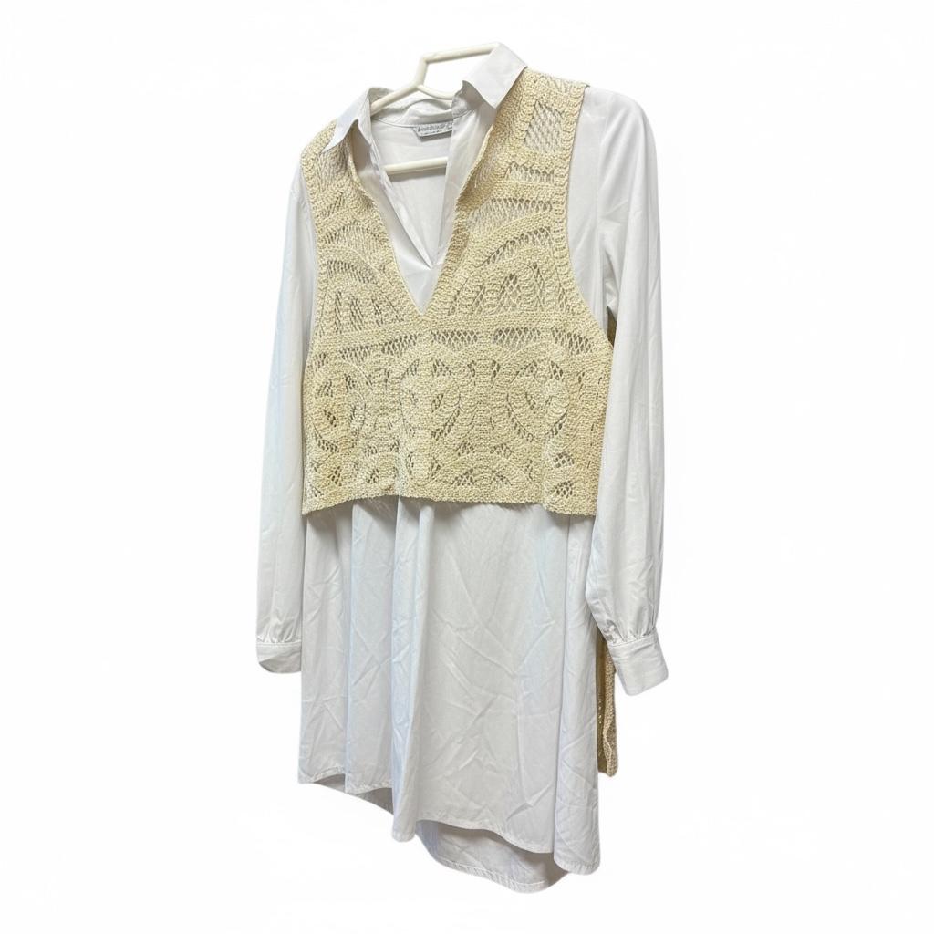 CAMISA CON CHALECO STRADIVARIUS