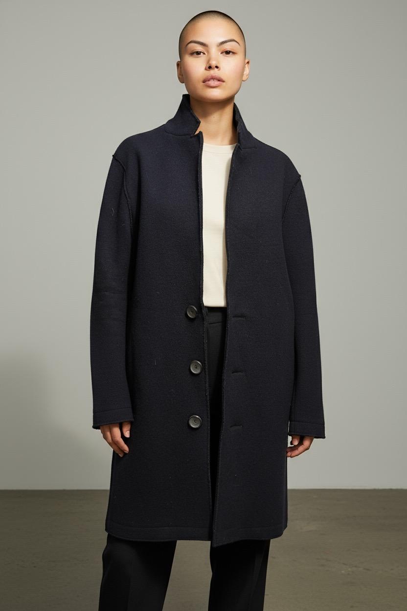 ABRIGO CORTO  AZUL MARINO  TALLA S