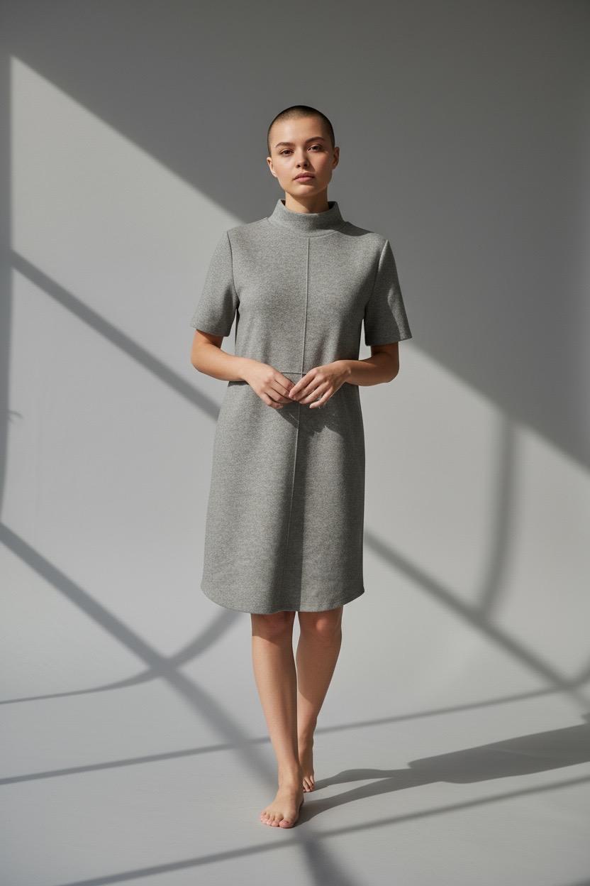 VESTIDO  INVIERNO GRIS ZARA