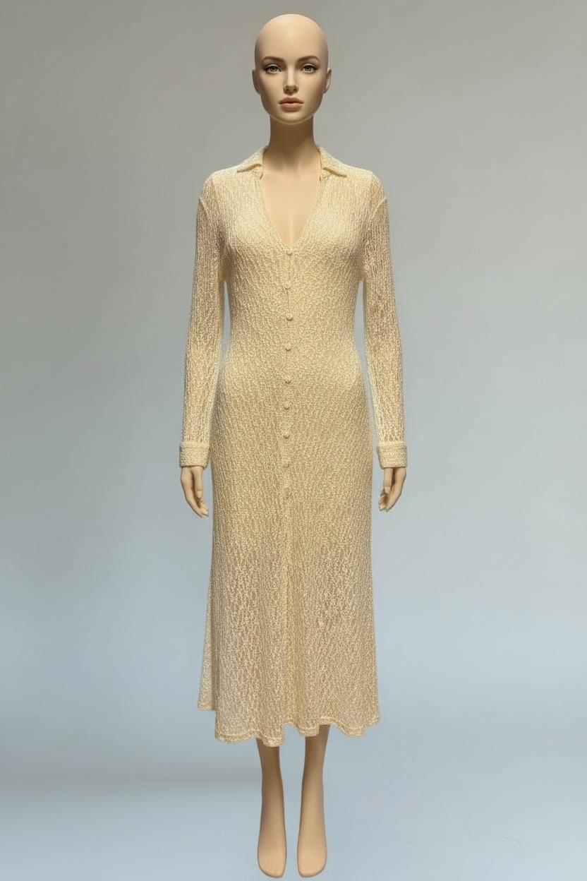 VESTIDO CON TRANSPARENCIA STRADIVARIUS