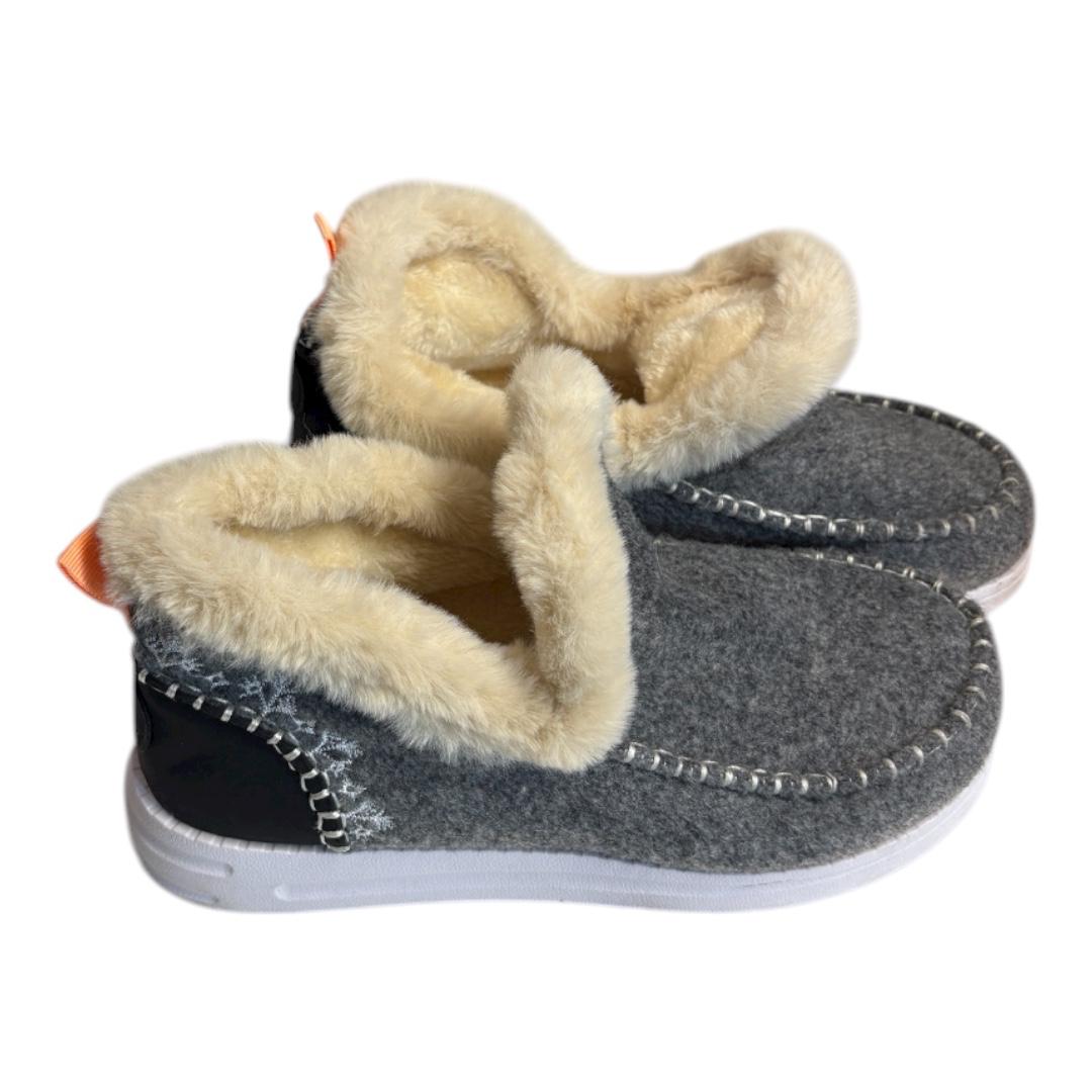 BOTA PELO GRIS Y AZUL SHEIN