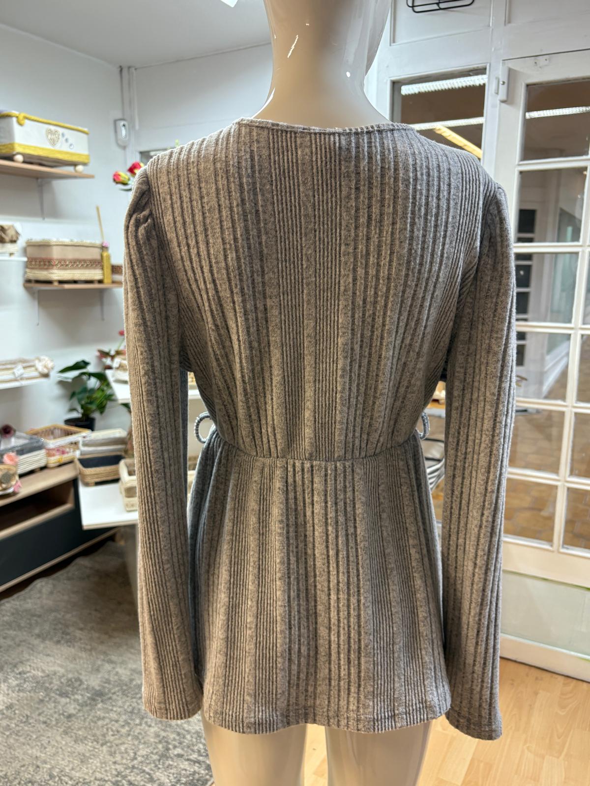 JERSEY LARGO GRIS SHEIN