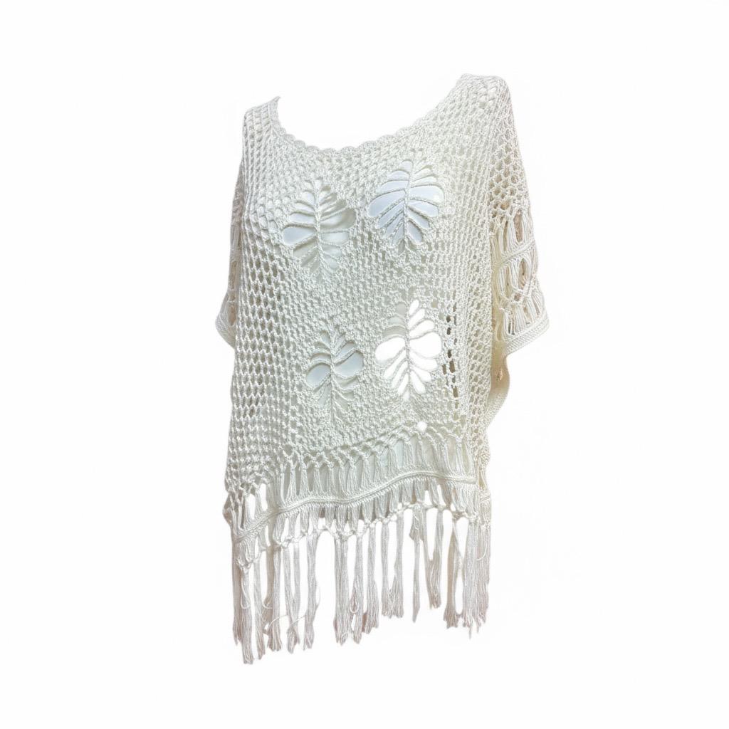 CHALECO FLECOS CRUDO