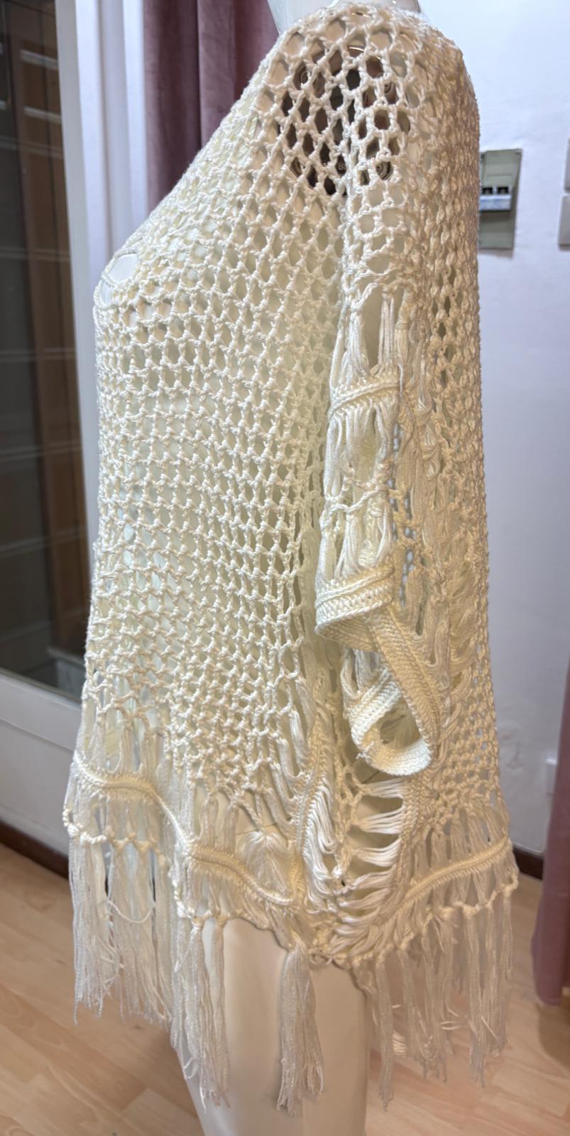 CHALECO FLECOS CRUDO