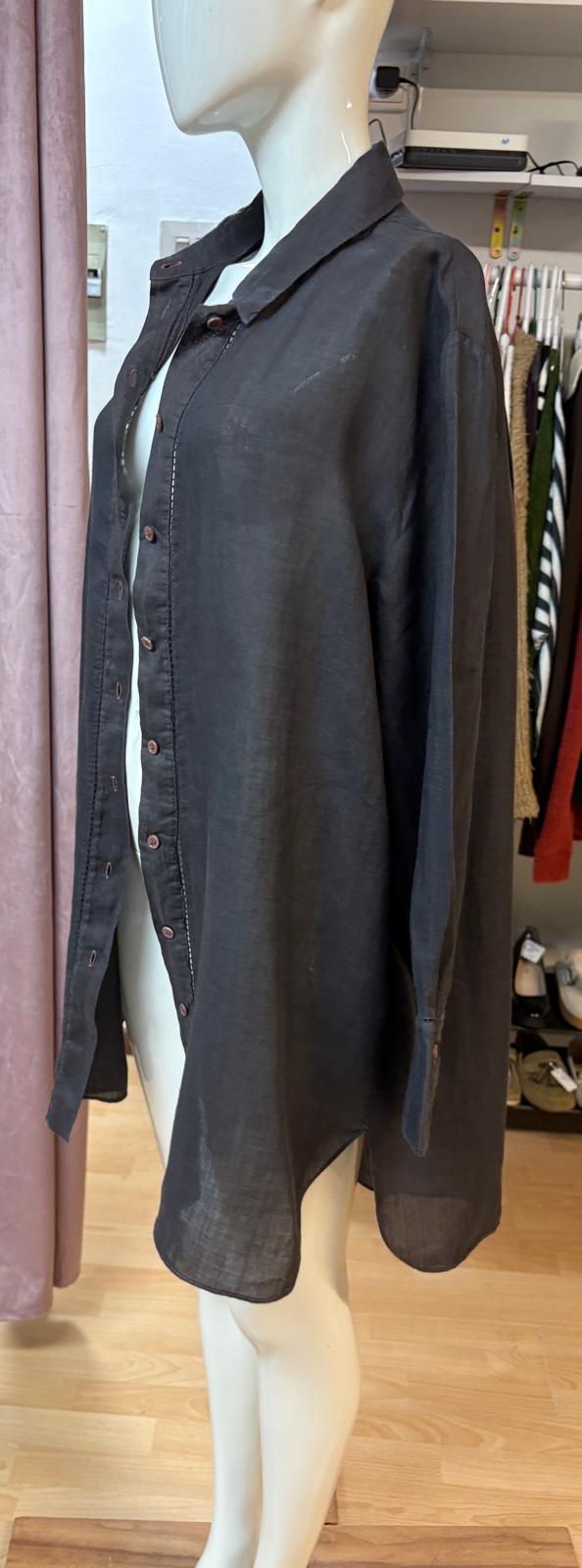 CAMISA ZARA GRIS OSCURO