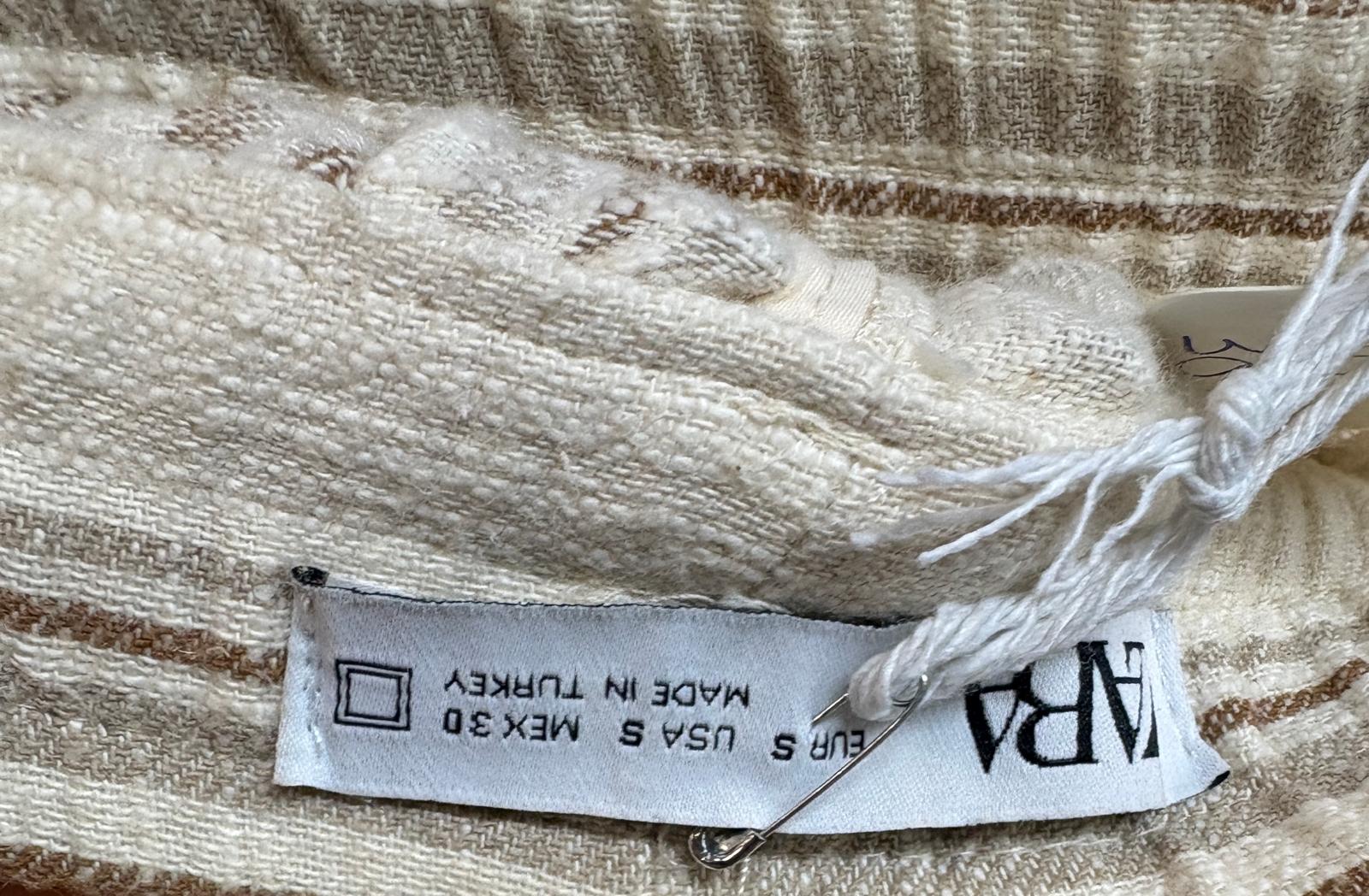 PANTALON ZARA COLOR CREMA