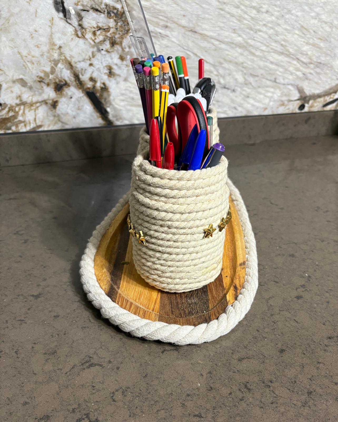 PORTA LAPICES CRUDO  MADERA REF 44