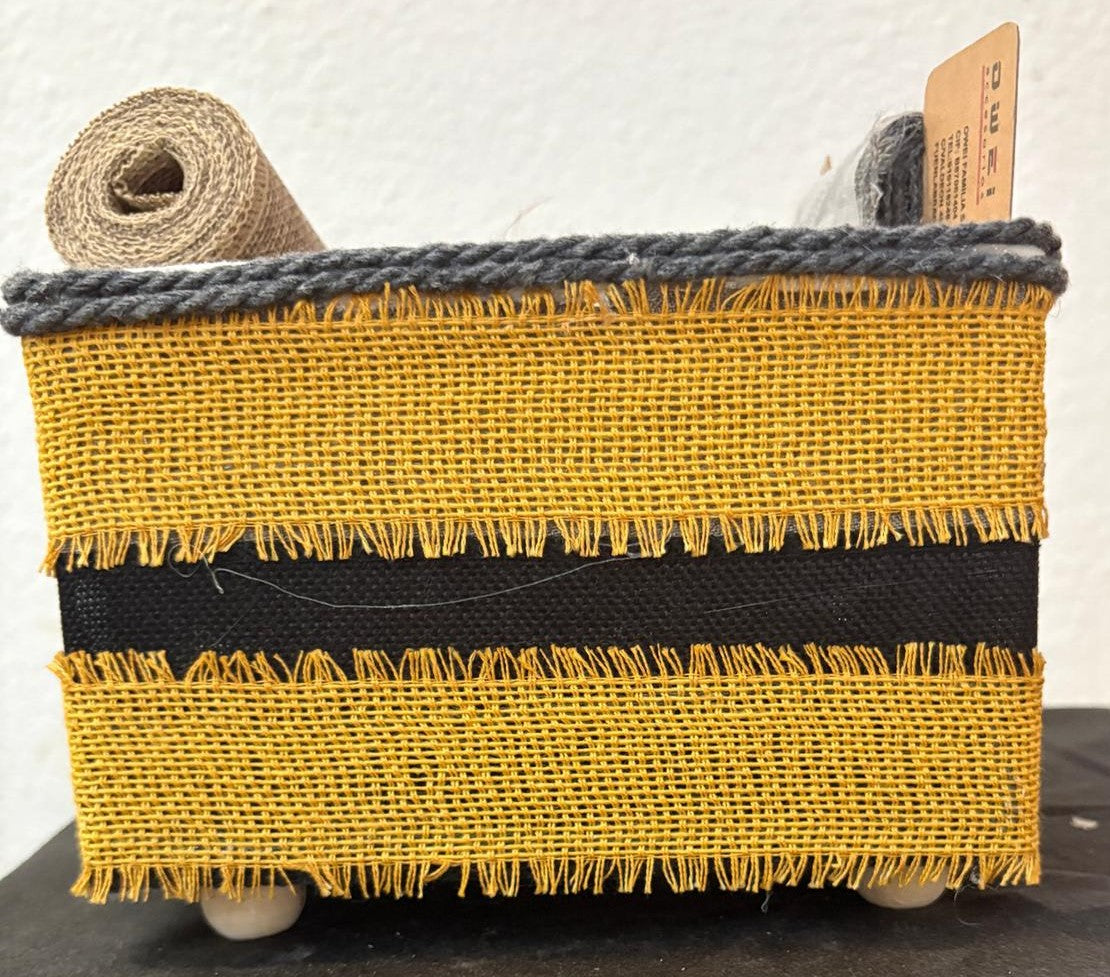 CESTA AMARILLO Y NEGRO REF 73