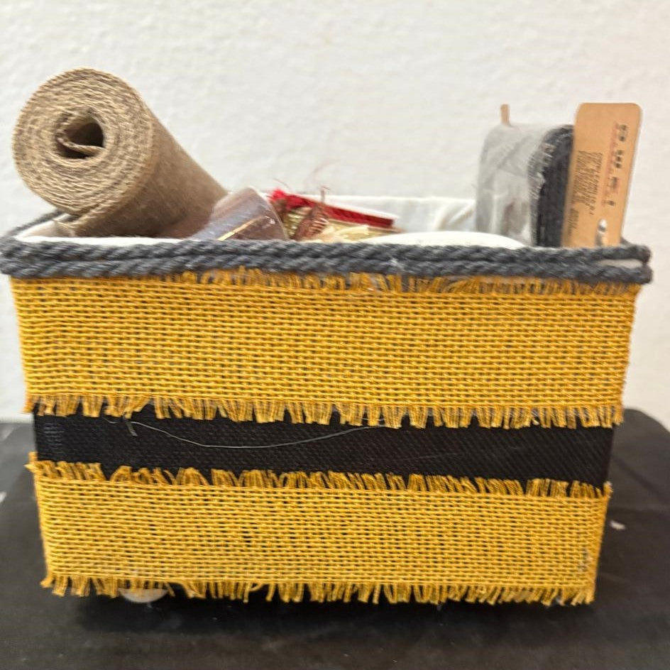 CESTA AMARILLO Y NEGRO REF 73