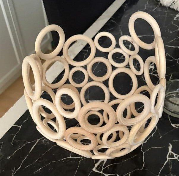 CESTA AROS DE MADERA REF 49