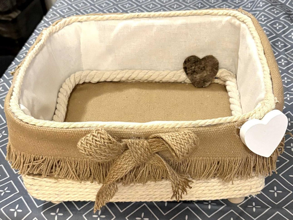 Cesta Decorativa  lazo Elegante REF 33