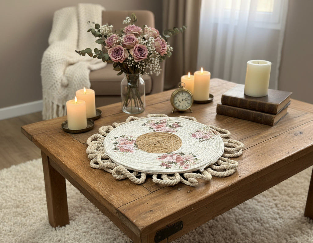 TAPETE   REDONDO DECORATIVO   REF 92